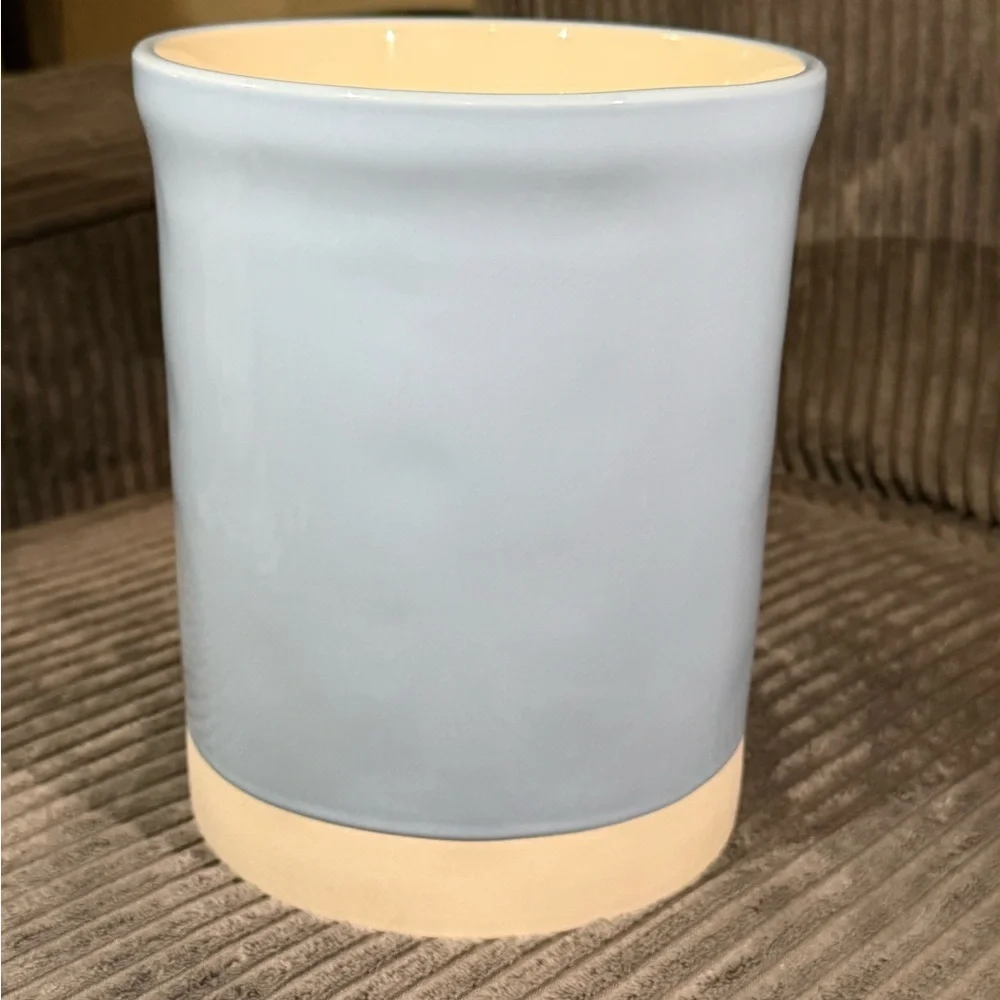 Rae Dunn Blue & White Utensils Holder- STORE- with Floral Pattern- New